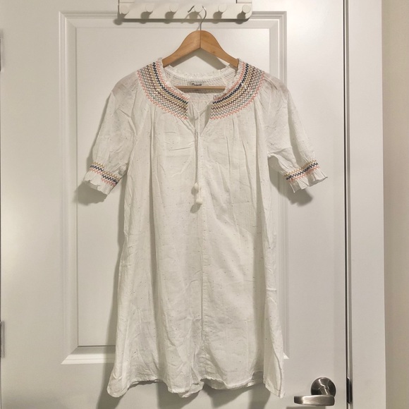 Madewell Rainbow Smocked Trapeze Dress, size M - Picture 6 of 8